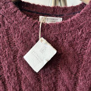 NWT Brunello Cucinelli Men’s Alpaca Sweater